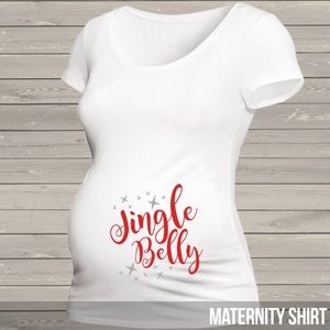 Christmas “Jingle Belly” Maternity top